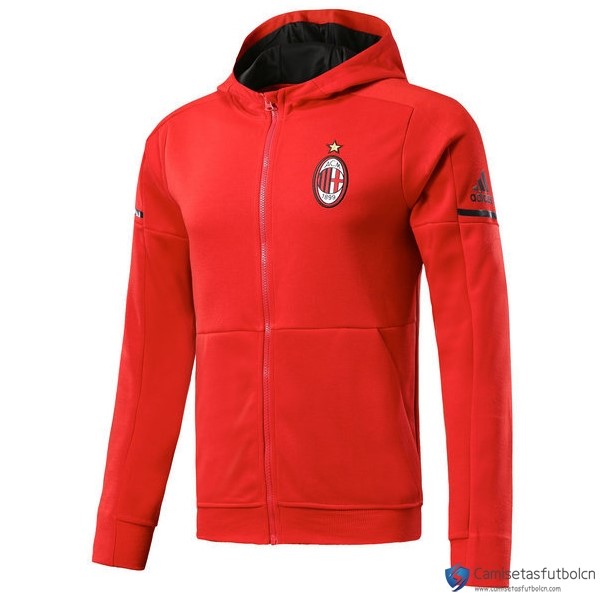 Sudaderas Con Capucha Niño Milan 2017-18 Rojo